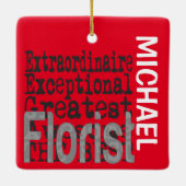 Florist Extraordinaire CUSTOM Keramikornament (Rückseite)