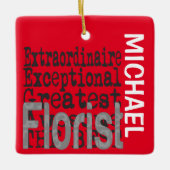 Florist Extraordinaire CUSTOM Keramikornament (Vorderseite)