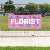 FLORIST Farbige Blume Rosa Banner (Insitu)