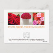 Florist Fashion Marketing Werbeaktionen Postcard Postkarte (Rückseite)