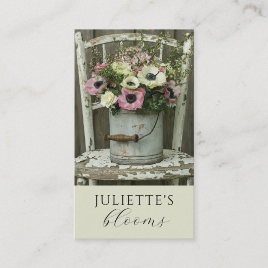 Florist Floral Designer Business Card Visitenkarte (Vorderseite)