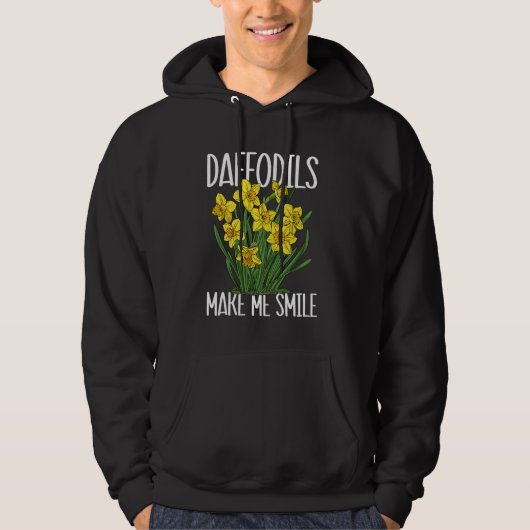 Florist Floral machen mich lächeln daffodil Hoodie (Vorderseite)