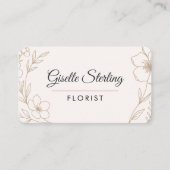 Florist Floral Visitenkarte (Vorderseite)
