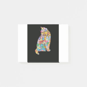 Florist Florist Ca Blume Cat Cat Red Cat Pink Cat Post-it Klebezettel