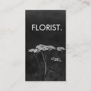 Florist Foto Business Card Elegant Visitenkarte