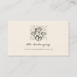 Florist/Gardener Business Card (Grau Version) Visitenkarte