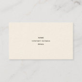 Florist/Gardener Business Card (Grau Version) Visitenkarte (Rückseite)