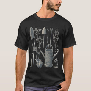 Florist Gardener Vater Graustufen - Gartenwerkzeug T-Shirt
