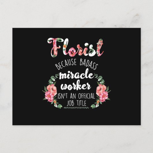 Florist Gardens Gardener Blume Bouquet Florist Postkarte (Vorderseite)