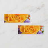 Florist - Gelbes Rose Mini Visitenkarte (Vorne/Hinten)