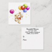 Florist, Geschenk, Umschließung, Visitenkarte Begleitkarte (Vorne/Hinten)