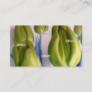 Florist - Green Rosey Tulips Visitenkarte