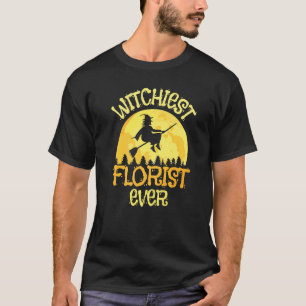 Florist-Hexe Halloween Humor T-Shirt