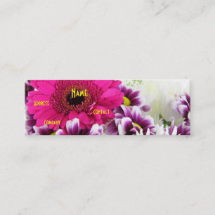 Florist - Lila Bouquet II Mini Visitenkarte