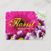 Florist - Lila Bouquet III Visitenkarte (Rückseite)