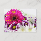 Florist - Lila Bouquet III Visitenkarte (Vorderseite)