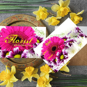 Florist - Lila Bouquet III Visitenkarte