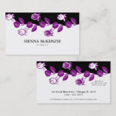 Florist (Lila) Visitenkarte (Vorne/Hinten)