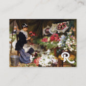 FLORIST MACHT EIN BOUQUET MIT FARBEN BLUME VISITENKARTE (Rückseite)