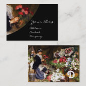 FLORIST MACHT EIN BOUQUET MIT FARBEN BLUME VISITENKARTE (Vorne/Hinten)