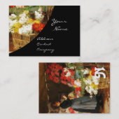 FLORIST MACHT EIN BOUQUET MIT FARBEN BLUME VISITENKARTE (Vorne/Hinten)