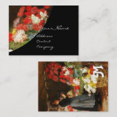 FLORIST MACHT EIN BOUQUET MIT FARBEN BLUME VISITENKARTE (Vorne/Hinten)