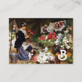 FLORIST MACHT EIN BOUQUET MIT FARBEN BLUME VISITENKARTE (Rückseite)