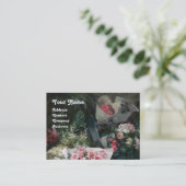 FLORIST MACHT EIN BOUQUET MIT FARBEN BLUME VISITENKARTE (Stehend Vorderseite)
