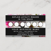 Florist Moderne Elegante Berufliche trendige Muste Terminkarte (Rückseite)