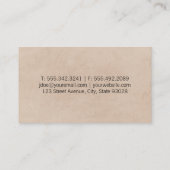 Florist | Nelken II (weiß) Visitenkarte (Rückseite)