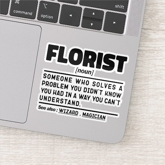 Florist Noun Definition Niedlich floral Cool Flori Aufkleber (Detail)