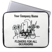 Florist oder Blume Shop Cartoon auf Laptop-Hülle Laptopschutzhülle (Vorderseite)