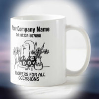 Florist oder Blume Shop Cartoon Tasse