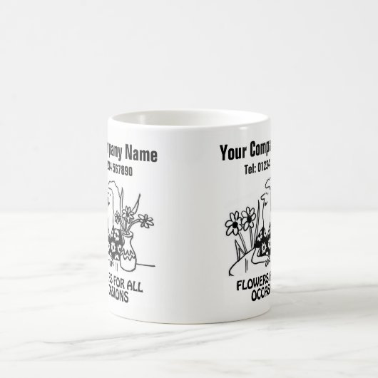 Florist oder Blume Shop Cartoon Tasse (Mittel)