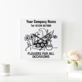 Florist oder Blume Shop Cartoon Uhr (Zuhause)