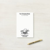 Florist oder Blume Verkäufer Post-it Klebezettel (Auf Schreibtisch)