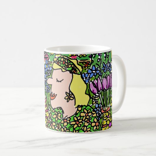 Florist oder Blume Verkäufer Spaß Kaffeetasse (VorderseiteRechts)