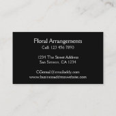 Florist Pink Blume als Personalisiert Visitenkarte (Rückseite)