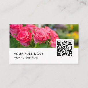 Florist QR Code Logo Social Media Visitenkarte