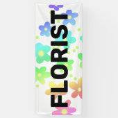 FLORIST-Rainbow-Blume-Banner Banner (Vertikal)