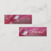Florist - Rosa Mini Visitenkarte (Vorne/Hinten)