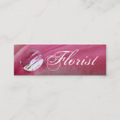 Florist - Rosa Mini Visitenkarte (Rückseite)