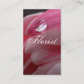 Florist - Rosa Visitenkarte (Rückseite)