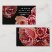 FLORIST - rosa Visitenkarte (Vorne/Hinten)