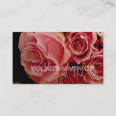 FLORIST - rosa Visitenkarte (Rückseite)