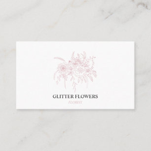 Florist Roségold Visitenkarte