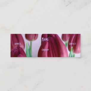 Florist - Rosey Tulips Mini Visitenkarte
