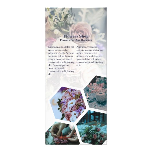 Florist Services Information Custom Foto Werbekarte (Vorne)