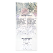Florist Services Information Custom Foto Werbekarte (Hinten)