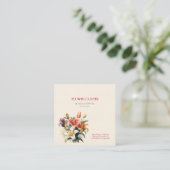 Florist Shop Lilies Quadratische Visitenkarte (Stehend Vorderseite)